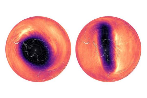 NASA: странный полярный вихрь над Антарктикой повлиял на стратосферный озон